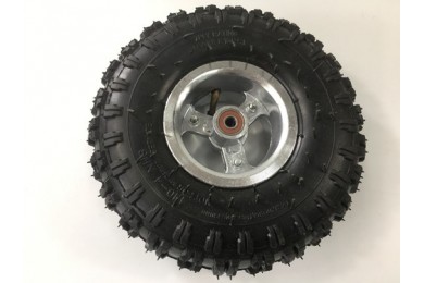 4.10- 4" Inch Wheel Rim + Tyre Tire 49cc Mini Quad Bike ATV Buggy 10mm Bearings 4.10- 4" Inch Wheel Rim + Tyre Tire 49cc Mini Quad Bike ATV Buggy 10mm Bearings