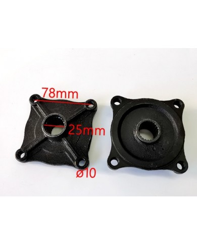 23T Spline 4 Stud Rear Axle Wheel Hub Quad Dirt Bike ATV Buggy 25mm 23T Spline 4 Stud Rear Axle Wheel Hub Quad Dirt Bike ATV Buggy 25mm