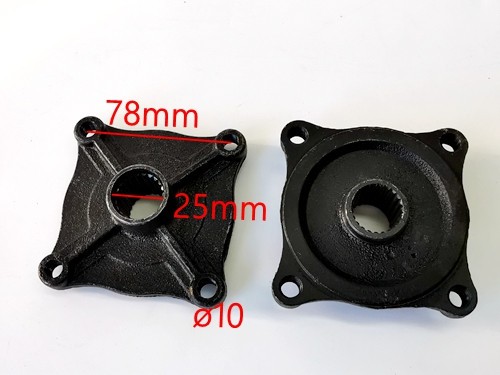 23T Spline 4 Stud Rear Axle Wheel Hub Quad Dirt Bike ATV Buggy 25mm 23T Spline 4 Stud Rear Axle Wheel Hub Quad Dirt Bike ATV Buggy 25mm