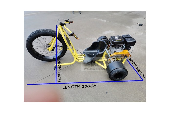 Drawing Drift Trike Measurements Bicycle Huffy Slider Motor Kit