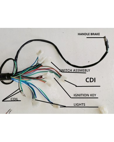 Electric Start Wiring Harness Loom 50cc 110cc 125cc QUAD DIRT BIKE ATV Buggy Electric Start Wiring Harness Loom 50cc 110cc 125cc QUAD DIRT BIKE ATV Buggy