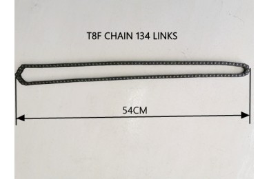 Black T8F 134 Links Drive Chain PIT Quad Dirt Bike Buggy Trike Kart