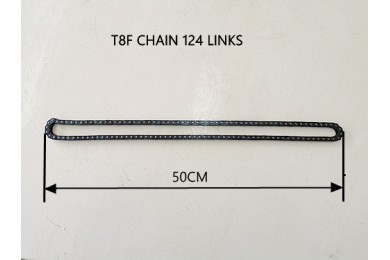 Black T8F 124 Links Drive Chain PIT Quad Dirt Bike Buggy Trike Kart