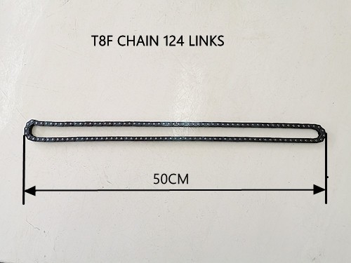 Black T8F 124 Links Drive Chain PIT Quad Dirt Bike Buggy Trike Kart