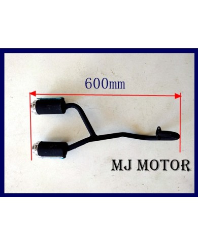 Twin Exhaust Pipe + Muffler 47cc 49cc Mini PIT Pocket Chopper Quad Dirt Bike ATV