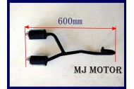 Twin Exhaust Pipe + Muffler 47cc 49cc Mini PIT Pocket Chopper Quad Dirt Bike ATV Twin Exhaust Pipe + Muffler 47cc 49cc Mini PIT Pocket Chopper Quad Dirt Bike ATV