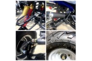 125CC ATV Sport Quad Dirt Bike 4 Wheel Buggy Go kart Rear Rack Semi Auto 3+1