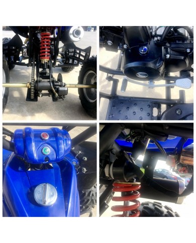 125CC ATV Sport Quad Dirt Bike 4 Wheel Buggy Go kart Rear Rack Semi Auto 3+1