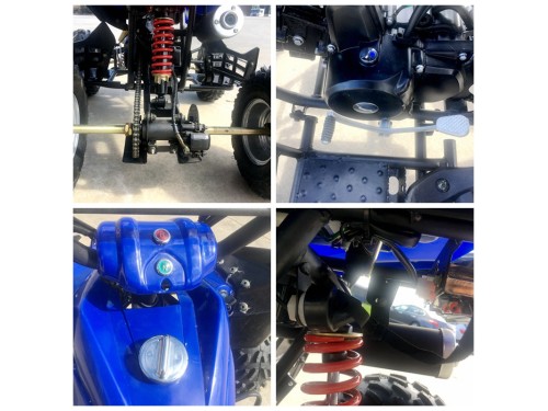 125CC ATV Sport Quad Dirt Bike 4 Wheel Buggy Go kart Rear Rack Semi Auto 3+1