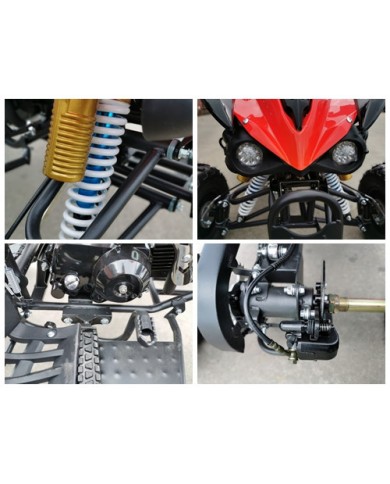 125CC ATV Sport Quad Dirt Bike 4 Wheel Buggy Go kart Rear Rack Semi Auto 3+1 125CC ATV Sport Quad Dirt Bike 4 Wheel Buggy Go kart Rear Rack Semi Auto 3+1