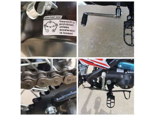 110cc Dirt Bike Trail Pit Bike Motor Electric Start Manual Junior Bike Kid Green