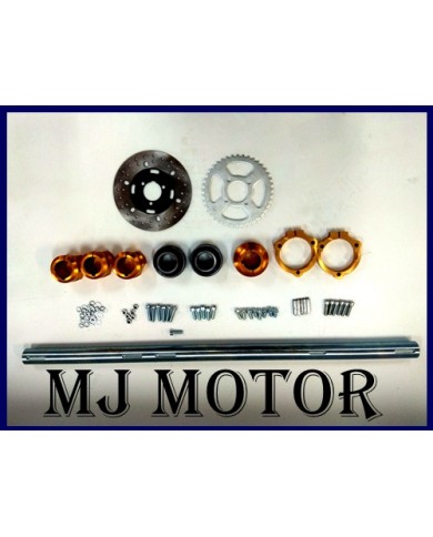 960mm 40mm Solid Axle Sprocket Disc Kit Go kart Buggy Mini Hotrod Project 960mm 40mm Solid Axle Sprocket Disc Kit Go kart Buggy Mini Hotrod Project