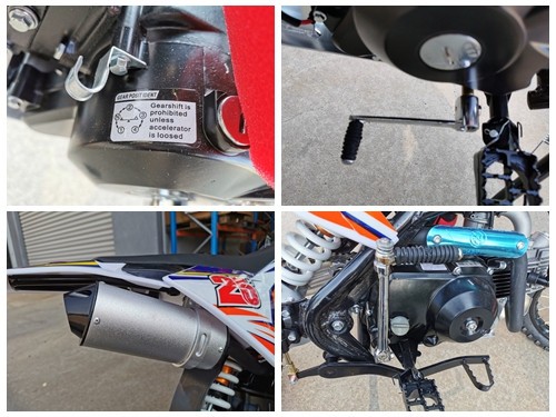 110cc Dirt Bike Trail Pit Bike Motor Electric Start Semi Auto Junior Bike Kid Green