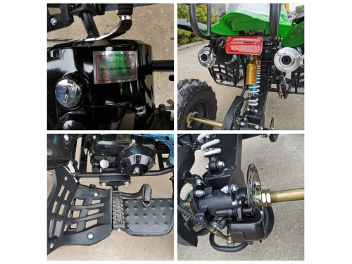 125CC ATV Sport Quad Dirt Bike 4 Wheel Buggy Go kart Rear Rack Semi Auto 3+1 GREEN