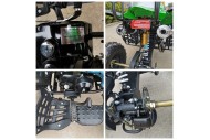 125CC ATV Sport Quad Dirt Bike 4 Wheel Buggy Go kart Rear Rack Semi Auto 3+1 GREEN