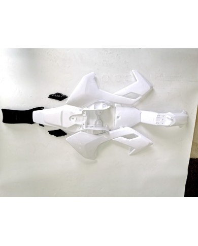 White Plastics Guard Fairing Fender Kit 50 70 90 110 125cc PIT PRO Dirt Bike