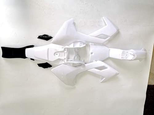 White Plastics Guard Fairing Fender Kit 50 70 90 110 125cc PIT PRO Dirt Bike