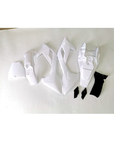 White Plastics Guard Fairing Fender Kit 50 70 90 110 125cc PIT PRO Dirt Bike