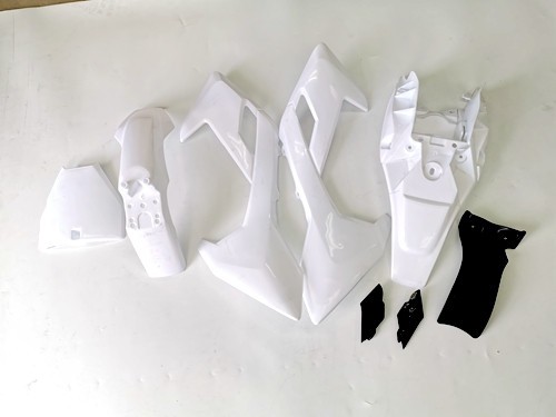 White Plastics Guard Fairing Fender Kit 50 70 90 110 125cc PIT PRO Dirt Bike