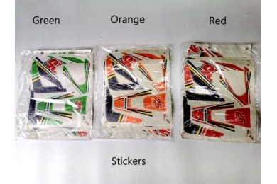 Sticker Decal Kit Fairing 70/90/110/125cc Dirt bike Pit Bike Green Orange Red Sticker Decal Kit Fairing 70/90/110/125cc Dirt bike Pit Bike Green Orange Red