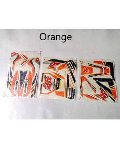 Sticker Decal Kit Fairing 70/90/110/125cc Dirt bike Pit Bike Green Orange Red Sticker Decal Kit Fairing 70/90/110/125cc Dirt bike Pit Bike Green Orange Red