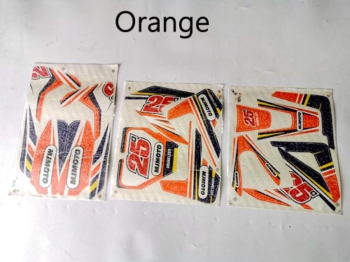 Sticker Decal Kit Fairing 70/90/110/125cc Dirt bike Pit Bike Green Orange Red Sticker Decal Kit Fairing 70/90/110/125cc Dirt bike Pit Bike Green Orange Red
