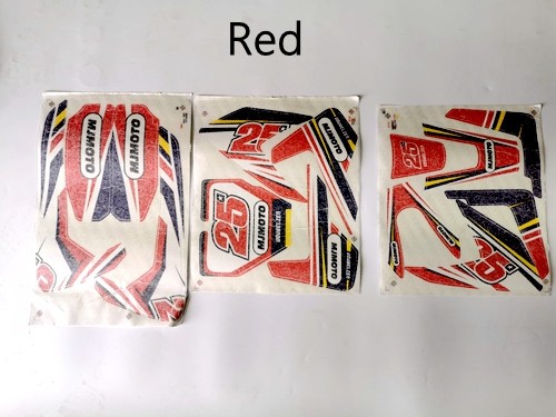 Sticker Decal Kit Fairing 70/90/110/125cc Dirt bike Pit Bike Green Orange Red Sticker Decal Kit Fairing 70/90/110/125cc Dirt bike Pit Bike Green Orange Red