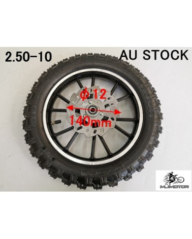 2.5-10 10 INCH FRONT WHEEL DISC PIT PRO DIRT BIKE TRAIL BIKE 49CC 50CC DIRT BIKE 2.5-10 10 INCH FRONT WHEEL DISC PIT PRO DIRT BIKE TRAIL BIKE 49CC 50CC DIRT BIKE
