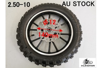 2.5-10 10 INCH FRONT WHEEL DISC PIT PRO DIRT BIKE TRAIL BIKE 49CC 50CC DIRT BIKE