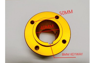 GO KART TRIKE SPROCKET DISC CARRIER HUB 40MM AXLE WITH 8MM KEYWAY ALLOY 3 STUD