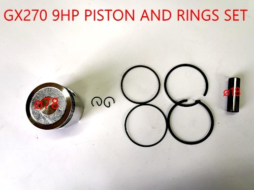 18mm 78mm Pin Piston Rings Kit HONDA STATIONARY COPY 9HP GX270 ENGINE GOKART