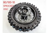 80/100-10 WHEEL KNOBBY TYRE +TUBE WITH DISC 12 INCH DIRT BIKE DISC SPROCKET 12MM 80/100-10 WHEEL KNOBBY TYRE +TUBE WITH DISC 12 INCH DIRT BIKE DISC SPROCKET 12MM