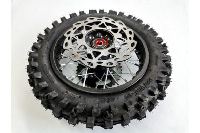 80/100-10 WHEEL KNOBBY TYRE +TUBE WITH DISC 12 INCH DIRT BIKE DISC SPROCKET 12MM