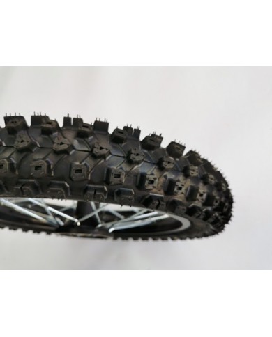 60/100-12 FRONT WHEEL KNOBBY TYRE +TUBE WITH DISC 12 INCH DIRT BIKE TRAIL BIKE