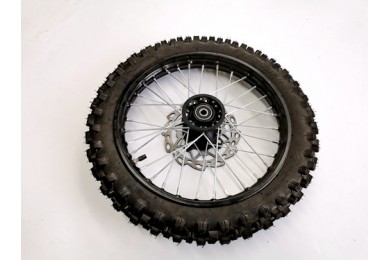 2.50-14 60/100-14 FRONT WHEEL KNOBBY TYRE +TUBE WITH DISC 14 INCH DIRT PIT BIKE