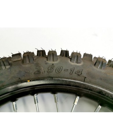 2.50-14 60/100-14 FRONT WHEEL KNOBBY TYRE +TUBE WITH DISC 14 INCH DIRT PIT BIKE 2.50-14 60/100-14 FRONT WHEEL KNOBBY TYRE +TUBE WITH DISC 14 INCH DIRT PIT BIKE