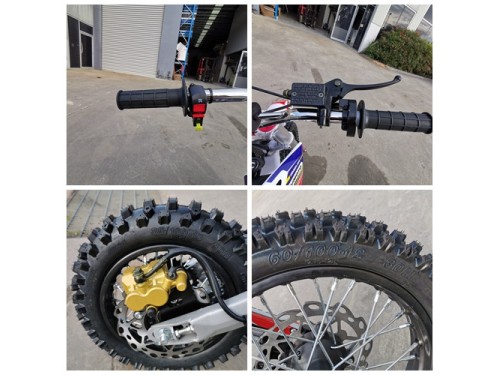 110cc Dirt Bike Trail Pit Bike Motor Electric Start Semi Auto Junior Bike Kid Green