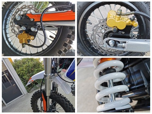 110cc Dirt Bike Trail Pit Bike Motor Electric Start Semi Auto Junior Bike Kid Green