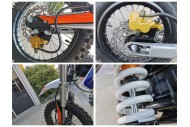 110cc Dirt Bike Trail Pit Bike Motor Electric Start Semi Auto Junior Bike Kid Green