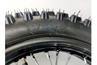 90/100- 14" Inch Rear Back Wheel Rim + Knobby Tyre Tire PIT PRO Dirt Bike 12mm