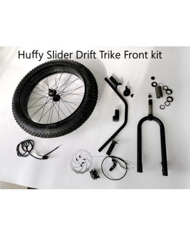 Drift Trike Motorised Huffy Slider fork handlebar front Fat 26 inch Wheel kit