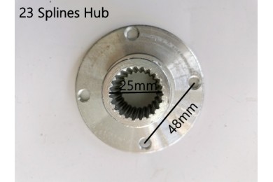 SPROCKET DISC CARRIER HUB 25MM AXLE WITH 23 SPLINE ALLOY 4 STUD GO KART TRIKE