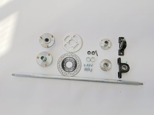 Huffy Slider Drift Trike Go Kart Quad 870mm length 25mm Complete Axle Kit 9hp