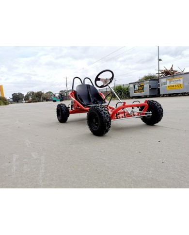 200cc 6.5HP Go Kart Wet Clutch Dune Buggy ATV Quad 4 Stroke Adult/Teen/Kid Sizes RED