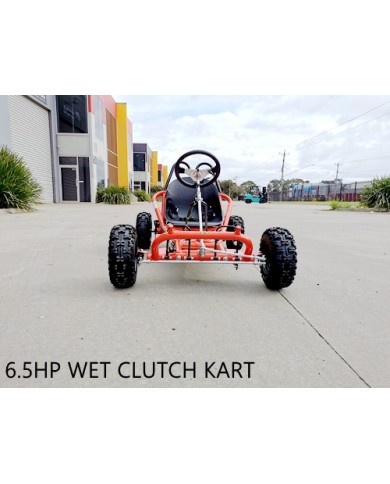 200cc 6.5HP Go Kart Wet Clutch Dune Buggy ATV Quad 4 Stroke Adult/Teen/Kid Sizes RED