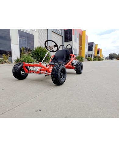 200cc 6.5HP Go Kart Wet Clutch Dune Buggy ATV Quad 4 Stroke Adult/Teen/Kid Sizes RED