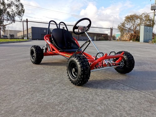 200cc 6.5HP Go Kart Wet Clutch Dune Buggy ATV Quad 4 Stroke Adult/Teen/Kid Sizes RED