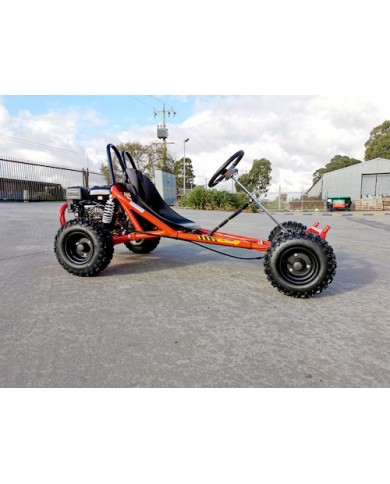 200cc 6.5HP Go Kart Wet Clutch Dune Buggy ATV Quad 4 Stroke Adult/Teen/Kid Sizes RED