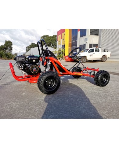200cc 6.5HP Go Kart Wet Clutch Dune Buggy ATV Quad 4 Stroke Adult/Teen/Kid Sizes RED
