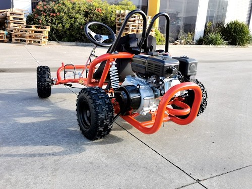 200cc 6.5HP Go Kart Wet Clutch Dune Buggy ATV Quad 4 Stroke Adult/Teen/Kid Sizes RED